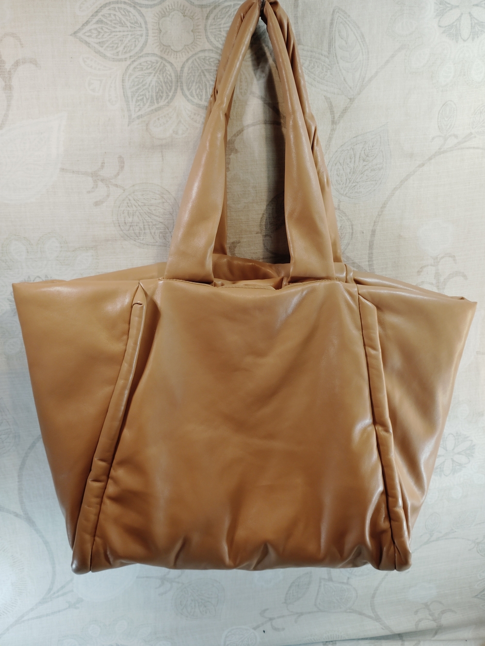 a new day Tan Padded Shoulder Tote Bag - Picture 2 of 9